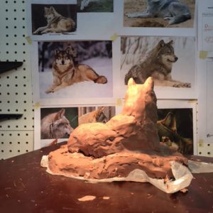09 wolf sculpture