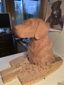 gus clay model stone sculpture