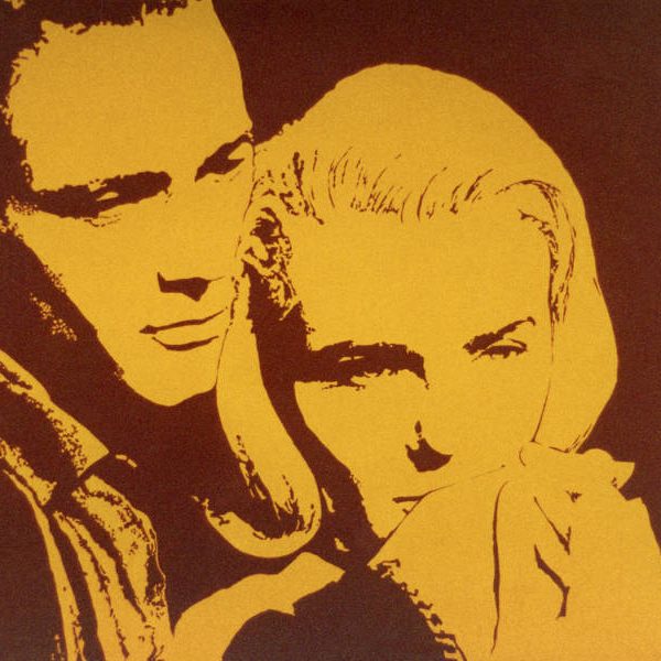 Paul Newman & Joanne Woodward - acrylic on canvas - 48” x 36” - Private collection